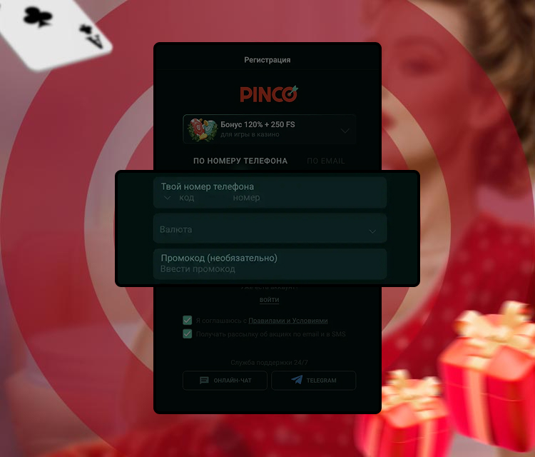 Заполнение личных необходимых данных.